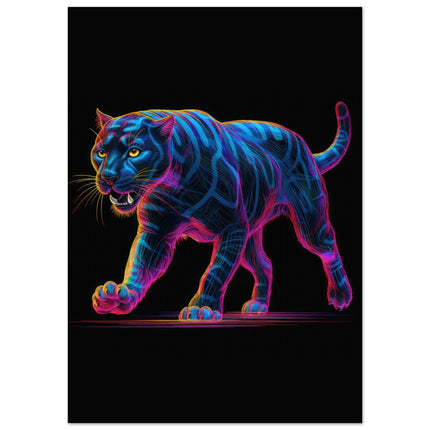 Purple Lit Panther