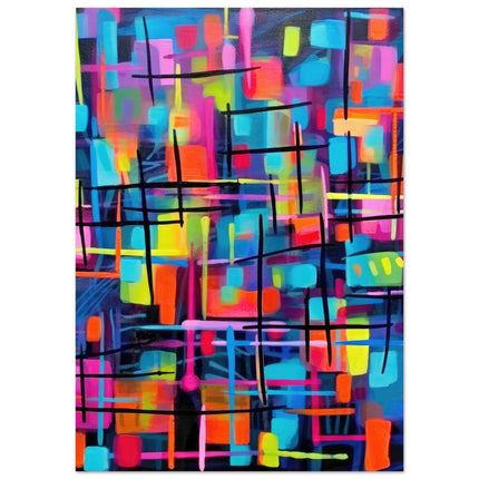 Abstract Neon Quilt