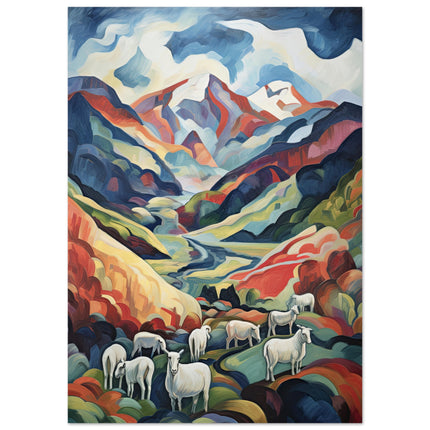 Sheep In The Mountains