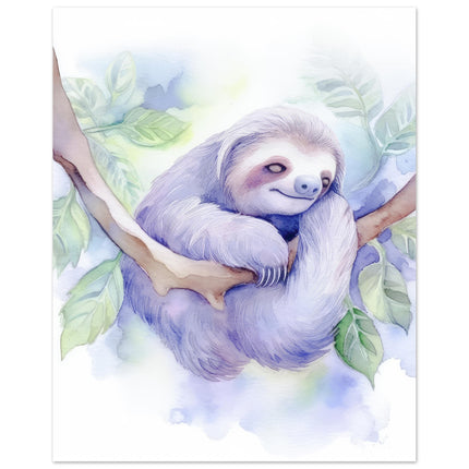 Lazy Sloth Chilling In A Tree