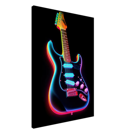 Neon Lit Guitar